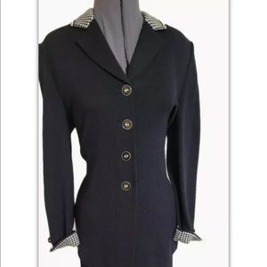 Excellent Condition! St. John- Black Knit Suit Set